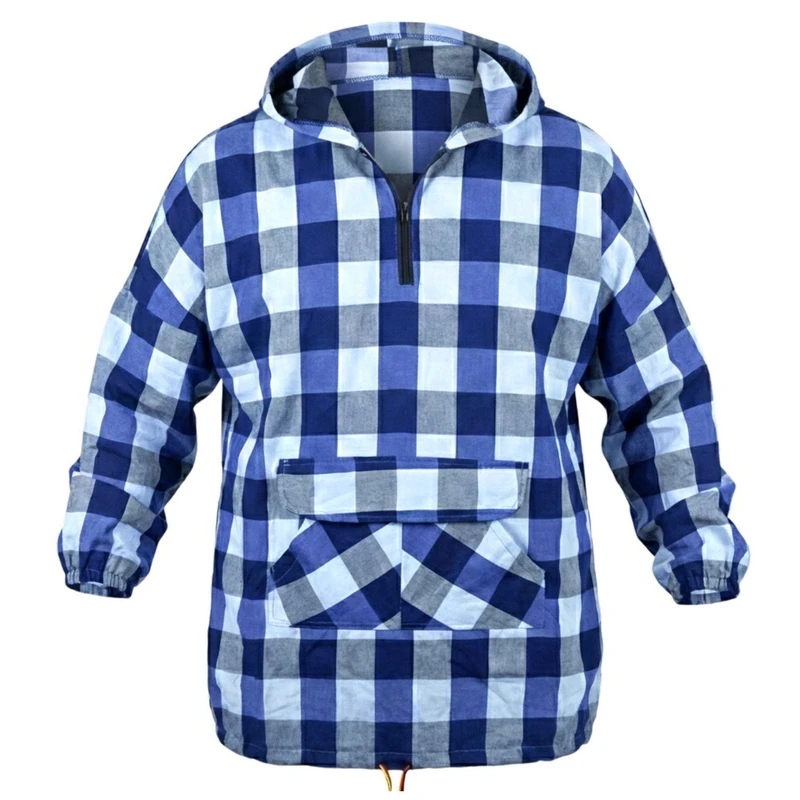 هودی زنانه مدل چهارخانه کلاهدار