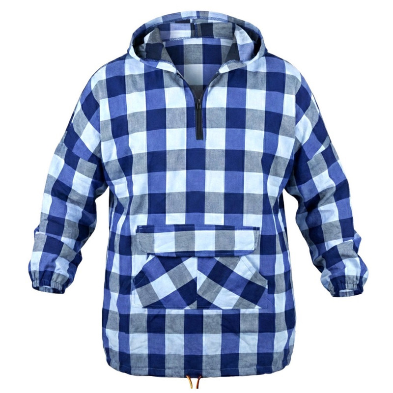 هودی زنانه مدل چهارخانه کلاهدار