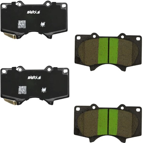 لنت ترمز جلو خودرو الیجیبل مدل ZB08 دو جفت مناسب برای تویوتا پرادو، تویوتا هایلوکس