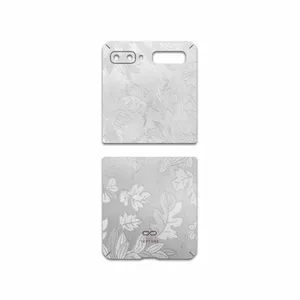 MAHOOT Silver-Wildflower Cover Sticker for Samsung Galaxy Z Flip