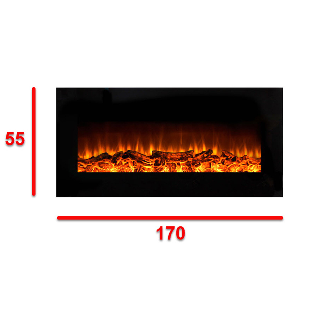 شومینه دیواری برقی شومینه بیستون مدل H.B_170_L2.bs
