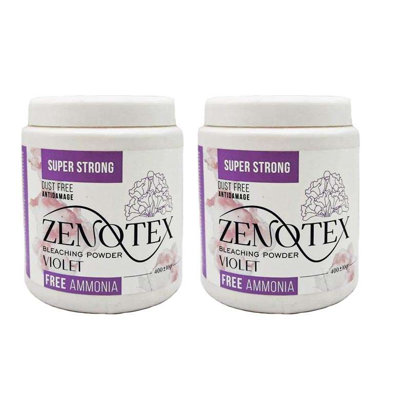 پودر دکلره زنوتکس مدل SUPER STRONG وزن 800 گرم مجموعه 2 عددی