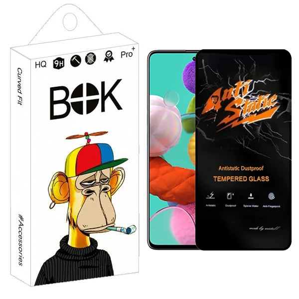 محافظ صفحه نمایش بوک مدل Carbon Antistatic مناسب برای گوشی موبایل سامسونگ Galaxy A52s