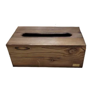 جای دستمال کاغذی چوبی نو مدل چوب جنگلی