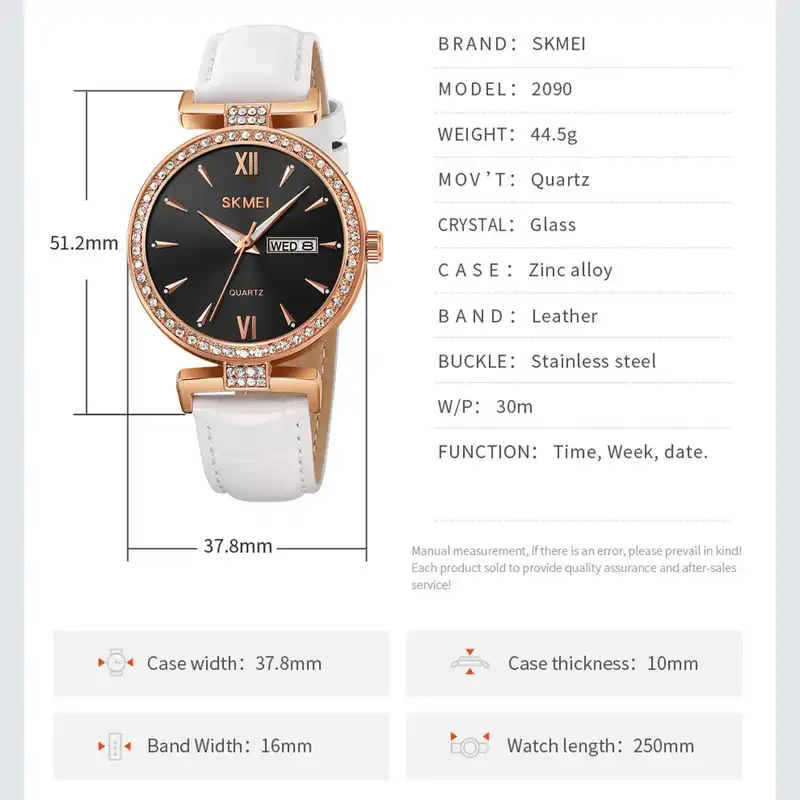 ساعت مچی عقربه ای زنانه اسکمی مدل 2090 RGWT