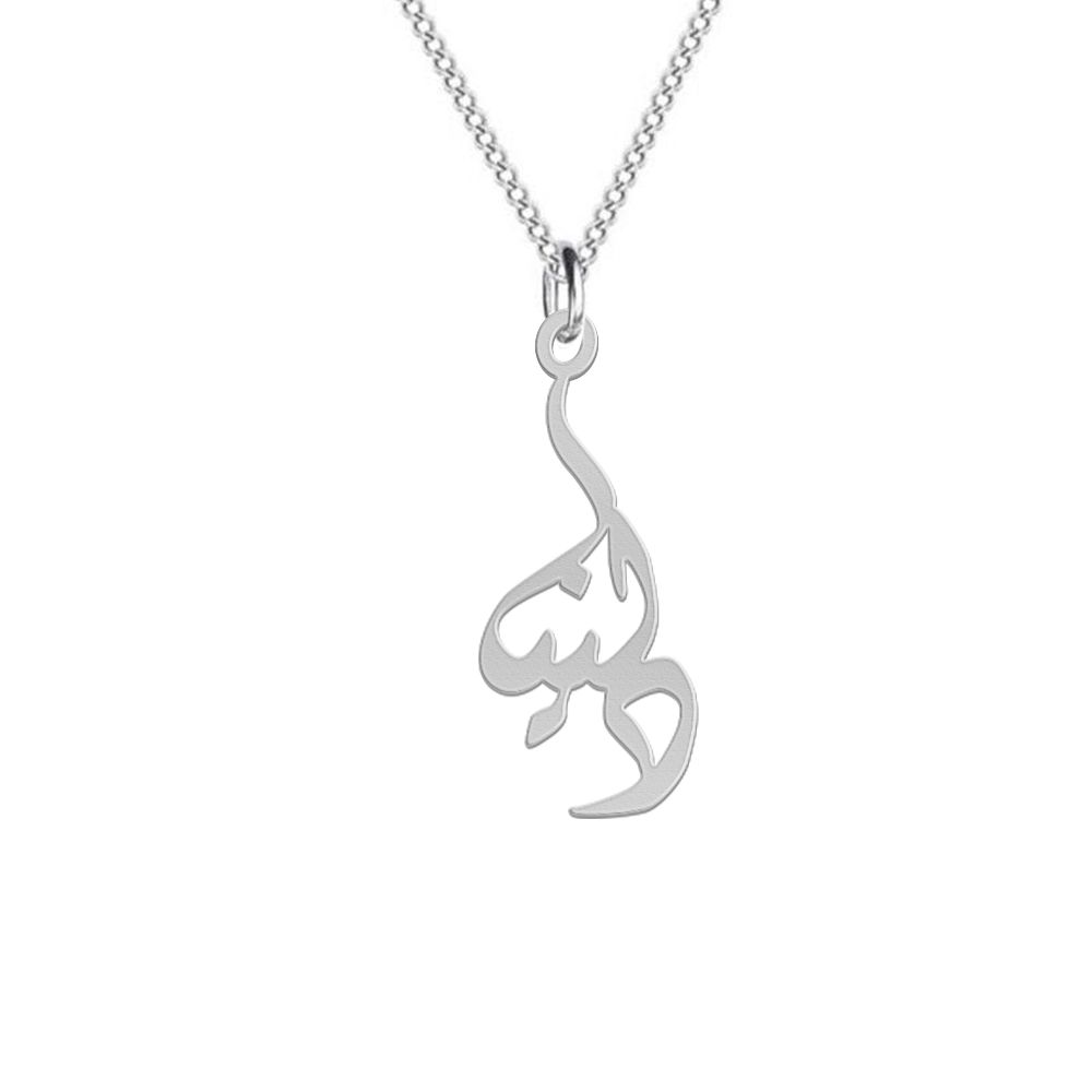 گردنبند نقره زنانه لیردا مدل اسم دلنیا gan sss 67 -  - 1