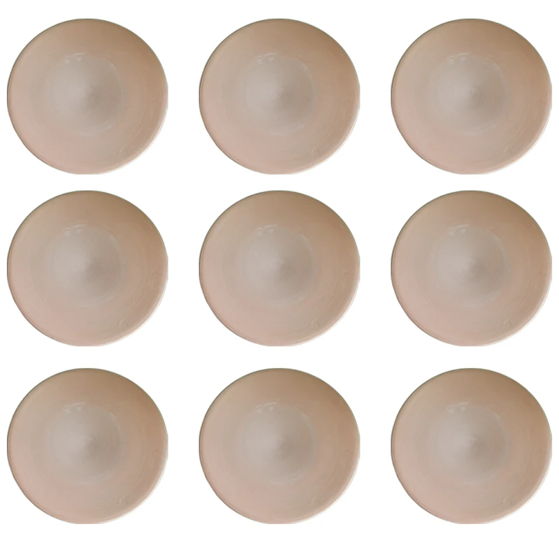 بشقاب سفالی خام کد 30SANTI بسته 9 عددی