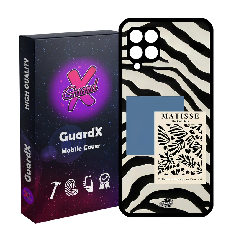 کاور گارد ایکس طرح Zebra مدل Glass10568 مناسب برای گوشی موبایل سامسونگ Galaxy A22 4G