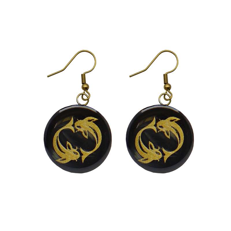 گوشواره زنانه آلتین هنر مدل ماه اسفند