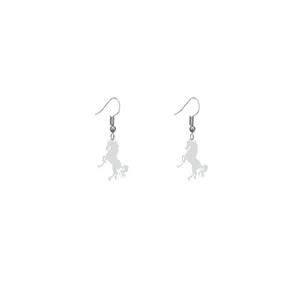 گوشواره نقره زنانه هایکا طرح اسب مدل n.ha386