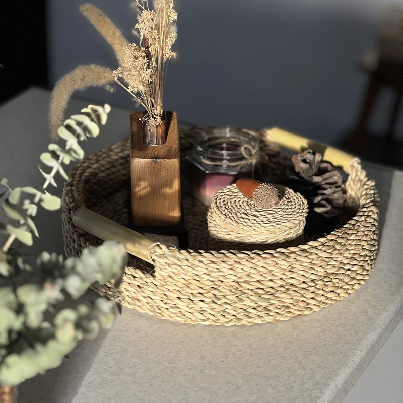 عکس شماره 4 : سینی حصیری مدل خوتکا