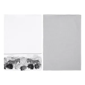 حوله آشپزخانه ال سی دابلیو هوم مدل زبرا ضد لک بسته ۲ عددی