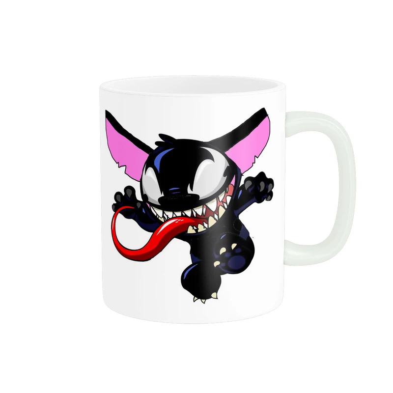 ماگ پاد آفرین مدل استیچ بامزه ونوم فانتزی کیوت کد 2386