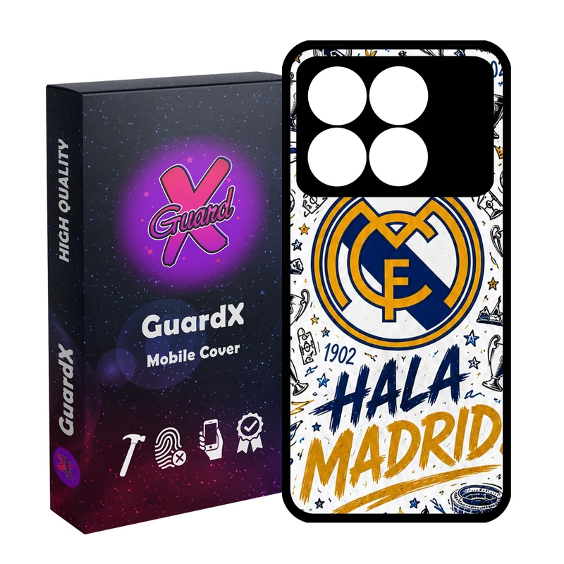 کاور گارد ایکس طرح رئال مادرید مدل 11097 مناسب برای گوشی موبایل شیائومی Poco X6 Pro 5G / Redmi K70E