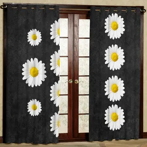 پرده مدل گلدار هازان پانچی کد 4026 سایز 140x200 سانتی متر