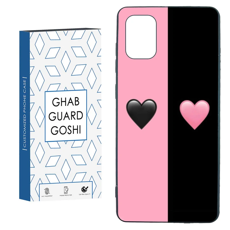 کاور قاب گارد گوشی طرح صورتی مشکی کد TPU-251 مناسب برای گوشی موبایل سامسونگ  GALAXY A71