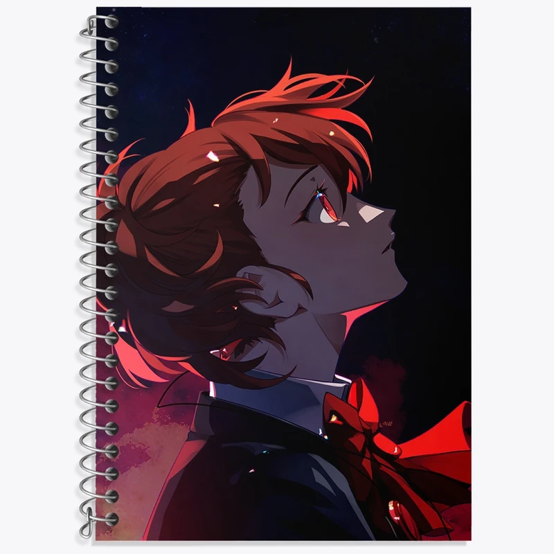 دفتر زبان 50 برگ خندالو مدل دو خط طرح بازی پرسونا (Persona) کد 34399