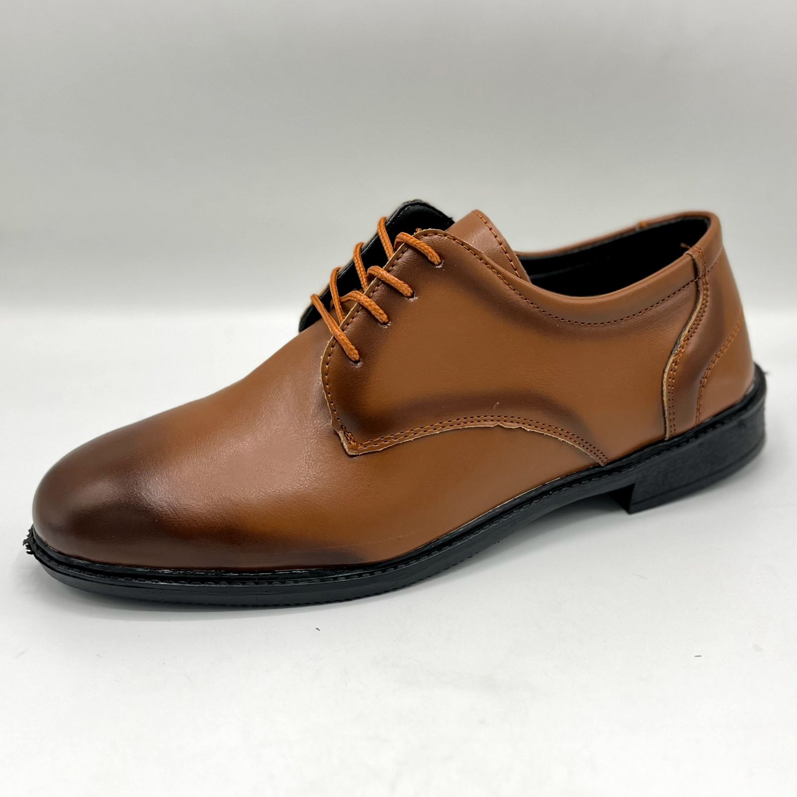 کفش مردانه مدل سبلان دو رنگ عسلی -  - 4