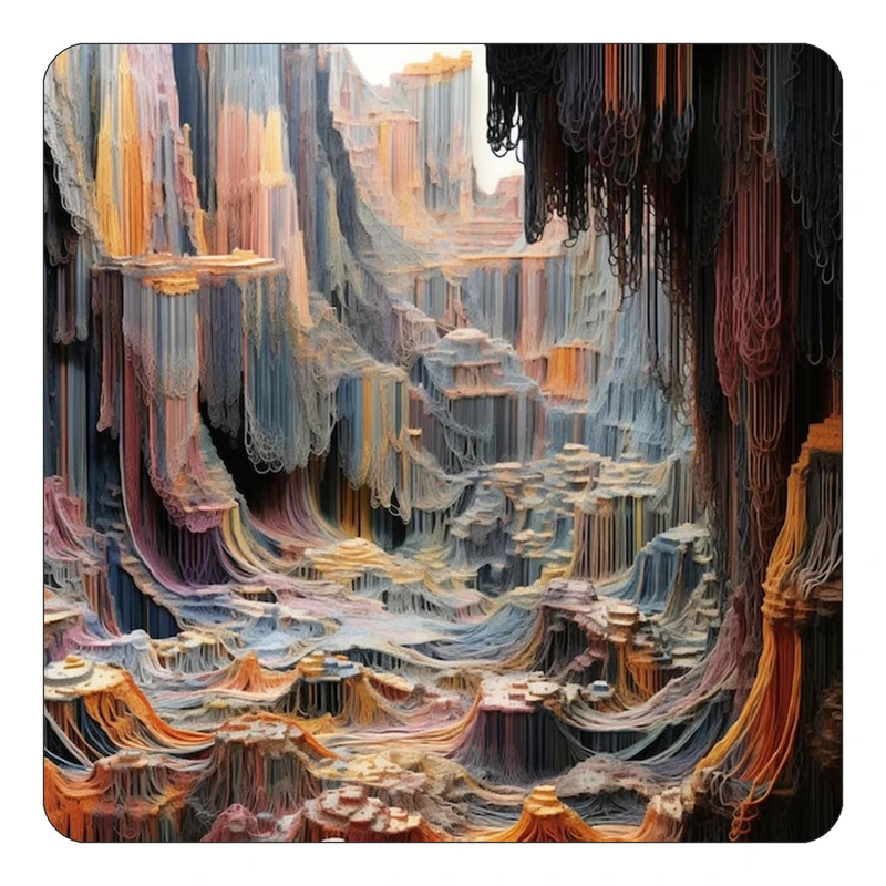 مگنت کاکتی طرح نقاشی رنگ روغن مدل mp70629