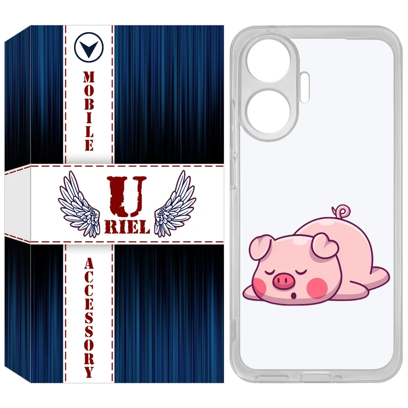 کاور یوریل مدل Clear کد 42 طرح پیگی مناسب برای گوشی موبایل شیائومی Poco F7