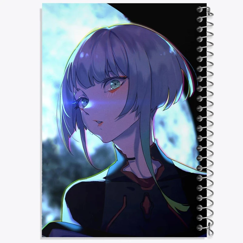 دفتر لیست خرید 50 برگ خندالو طرح لوسی انیمه سایبرپانک کد 23968