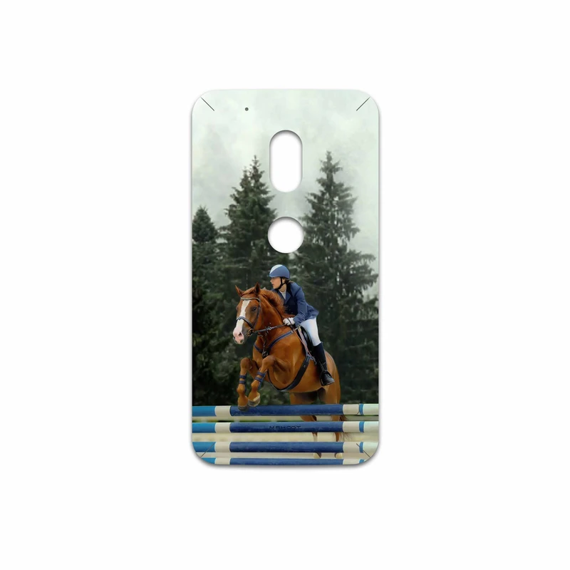 برچسب پوششی ماهوت مدل Equestrianism مناسب برای گوشی موبایل موتورولا Moto G4 Play