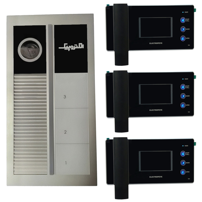 دربازکن تصویری الکتروپیک مدل 1096 کد 1075 مجموعه 4 عددی