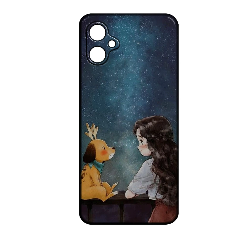 کاور طرح دخترانه کد 249 مناسب برای گوشی موبایل سامسونگ Galaxy A05