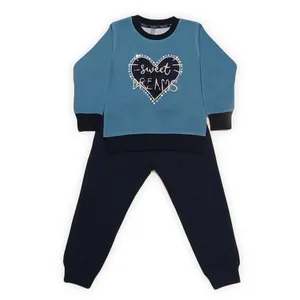 ست سویشرت و شلوار دخترانه مدل 9024