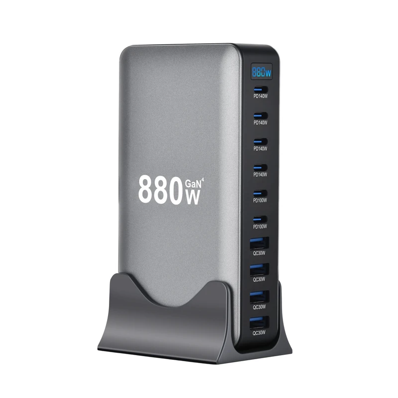 شارژر رومیزی 880 وات 10 پورت مدل YMX-880W