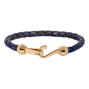 دستبند طلا 18 عیار مردانه تاج مدل G355