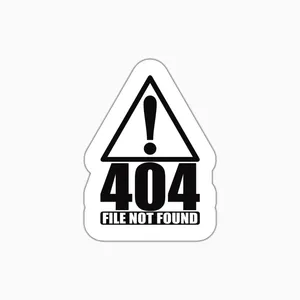 استیکر لپ تاپ و موبایل بووم طرح ارور 404 کد MD120