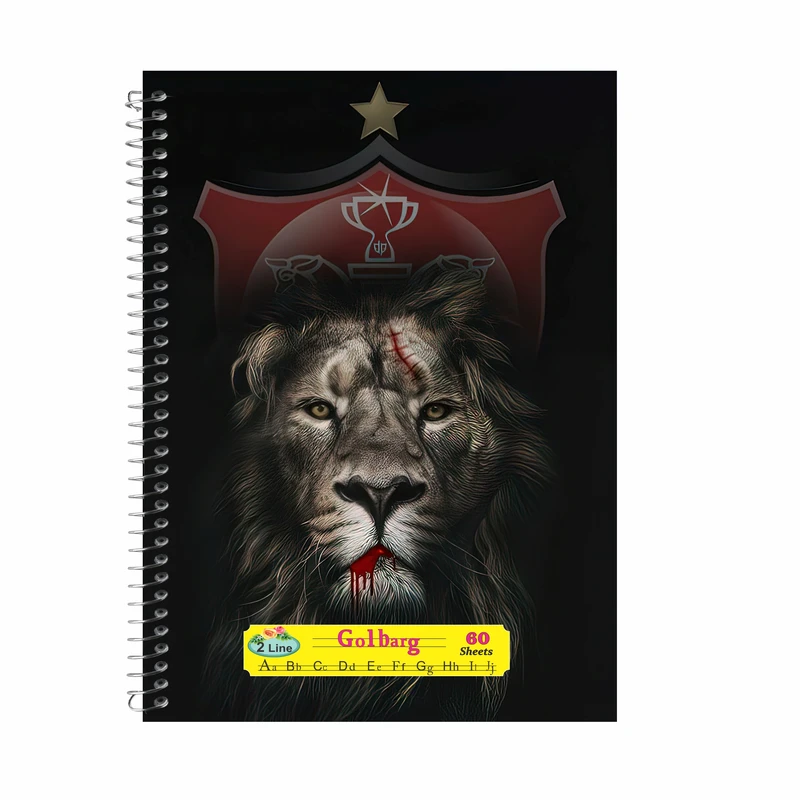 دفتر زبان 60 برگ گلبرگ مدل دبیرستانی کد 2319