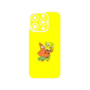 MAHOOT SpongeBob SquarePants Cover Sticker for Apple iPhone 15 Pro