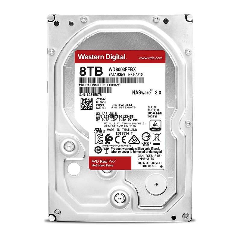 هارد دیسک اینترنال وسترن دیجیتال مدل RED PRO WD8003FFBX ظرفیت 8 ترابایت هارد دیسک اینترنال وسترن دیجیتال مدل RED PRO WD8003FFBX ظرفیت 8 ترابایت