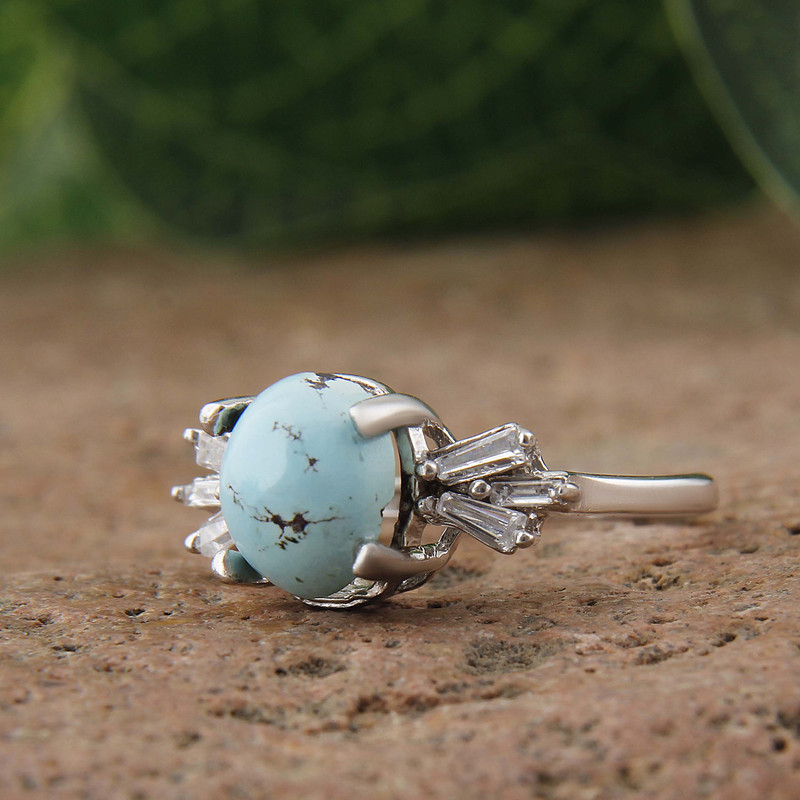 انگشتر نقره زنانه بازرگانی میلادی مدل سنگ فیروزه طبیعی نگین برلیان بدون ریزش آبکاری رادیوم کد AWR_1603 انگشتر نقره زنانه بازرگانی میلادی مدل سنگ فیروزه طبیعی نگین برلیان بدون ریزش آبکاری رادیوم کد AWR_1603