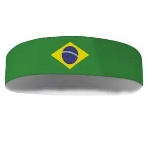 هدبند ورزشی آی تمر مدل پرچم برزیل کد 166