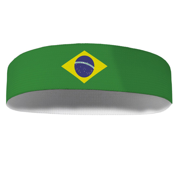 هدبند ورزشی آی تمر مدل پرچم برزیل کد 166