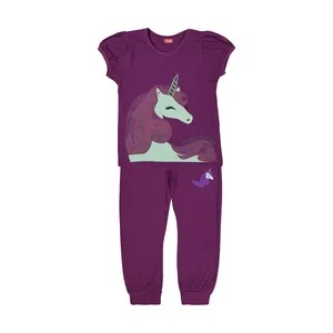 ست تی شرت و شلوار دخترانه مدل اشلی D