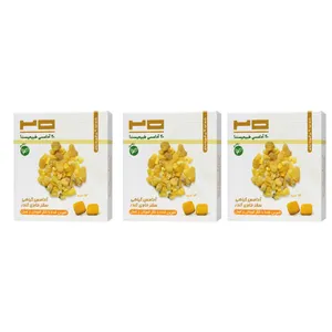 آدامس سقز بیست با طعم کندر شیرین شده با شکر قهوه ای - 50 گرم بسته 3 عددی