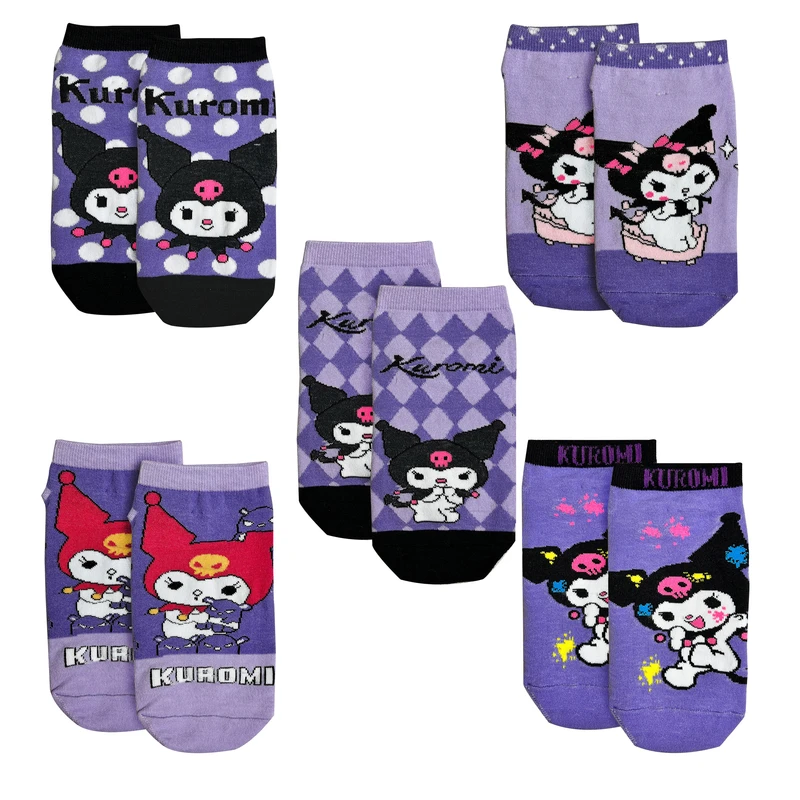 جوراب بدون ساق زنانه تن پوش هنگامه مدل کرومی مجموعه 5 عددی