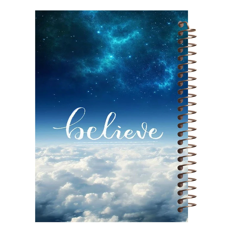 دفتر مشق 100 برگ مدل جمله انگیزشی طرح آسمان کد H268