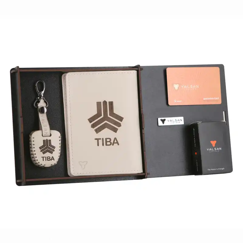 ست هدیه چرم یلسان مدل TIBA کد SET-300-03-GS