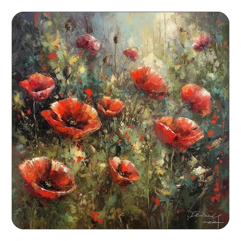 مگنت کاکتی طرح نقاشی رنگ روغن مدل mp69629