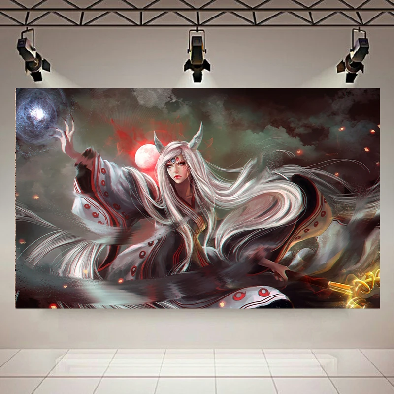 پوستر طرح انیمه دختر مدل Kaguya Otsutsuki کد AR21010