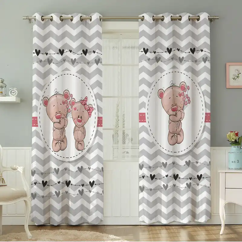 پرده نیروانا طرح کودک مدل مخمل کد 4776 سایز 140×280 سانتی متر