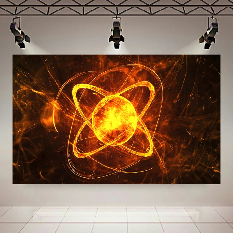  پوستر طرح مخمل فیزیک مدل اتم کد AR304193.