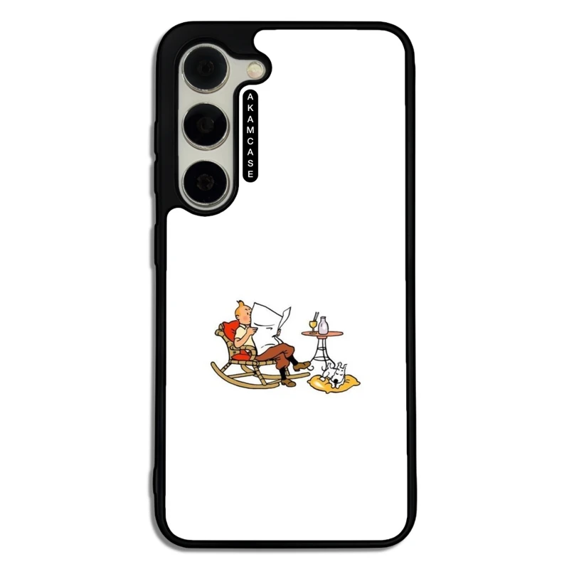 کاور آکام مدل AMC-WSGS23-TINTIN-8 مناسب برای گوشی موبایل سامسونگ Galaxy S23