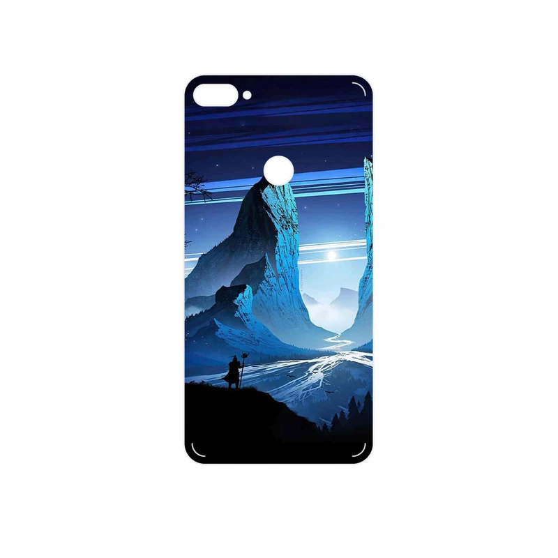 برچسب پوششی ماهوت مدل Blue Mountains Digital Art مناسب برای گوشی موبایل اچ تی سی Desire 12 Plus
