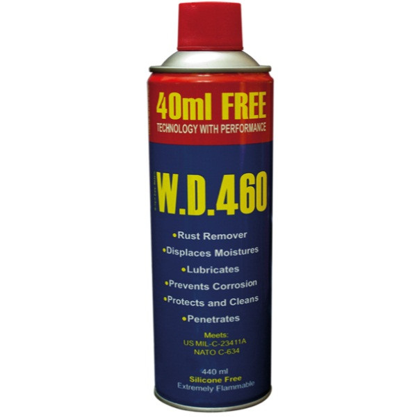 اسپری روان کننده دبلیو دی- 40 مدل 460 حجم 440 میلی لیتر اسپری روان کننده دبلیو دی- 40 مدل 460 حجم 440 میلی لیتر